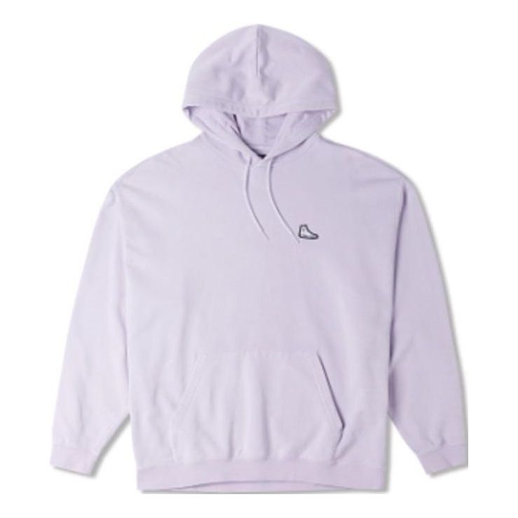 Sweatshirt Converse Embroidered Patch Hoodie Purpur | 10025456-A06, 0