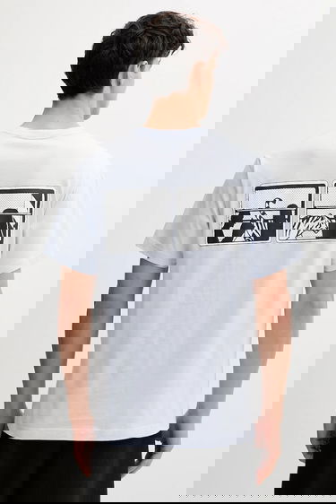 T-shirt KENZO Kenzo Printed T-Shirt Blå | FF65TS2564SG, 0