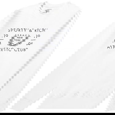 Sweater Sporty & Rich SRAC Crew Sweat Vit | CRAW2334WH, 0