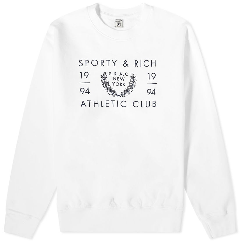 Sweater Sporty & Rich SRAC Crew Sweat Vit | CRAW2334WH