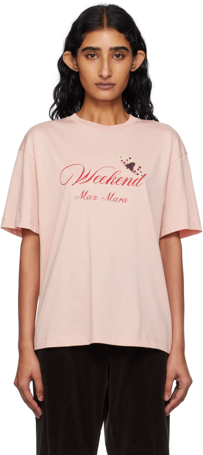 T-shirt Max Mara Weekend Max Mara Radura T-Shirt Rosa | 2515971032600