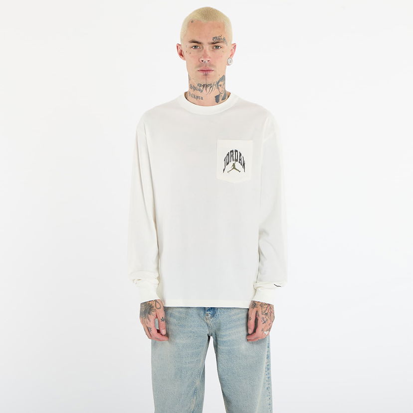 T-shirt Jordan Brooklyn Realtree Long-Sleeve Pocket Crew Neck Vit | HV4567-133