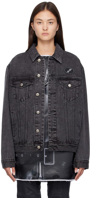Jacka We11done We11done Faded Denim Jacket Svart | WD-DJ4-20-017-U-WB, 0