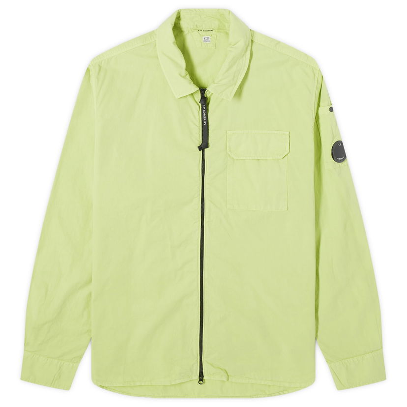 Skjorta C.P. Company Gabardine Zipped Grön | CMSH158A-002824G-613