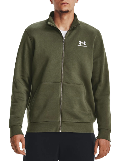 Sweatshirt Under Armour Essential Fleece Track Sweatshirt Grön | 1381035-390