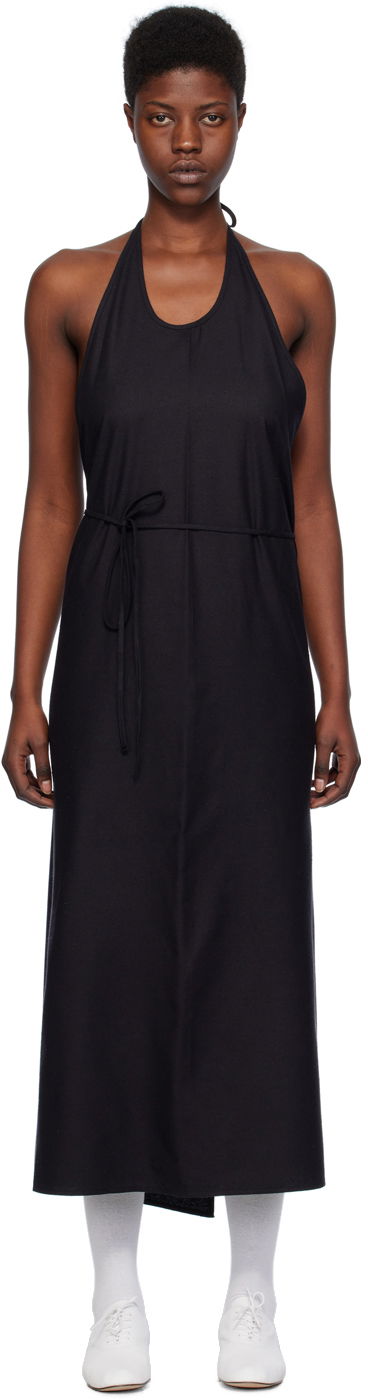 Klä Baserange Baserange Apron Maxi Dress Svart | DRAP-RS-000