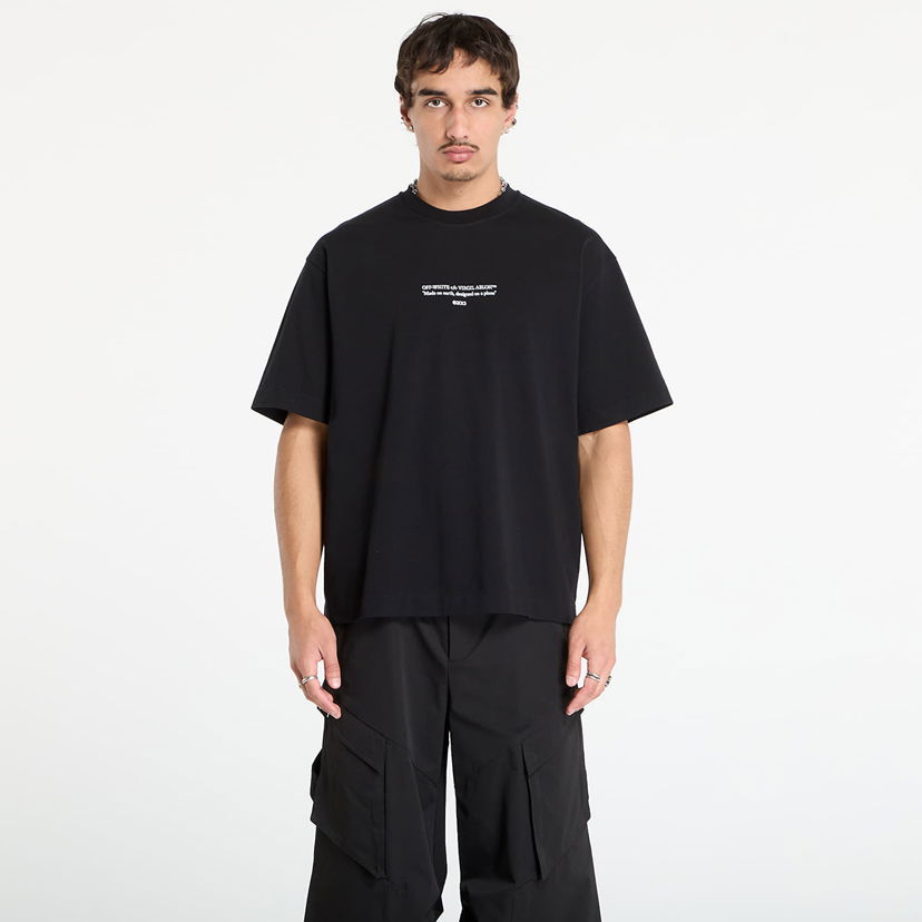 T-shirt Off-White Off-White Statement Skate Short Sleeve T-Shirt Svart | OMAA120F25JER0111001