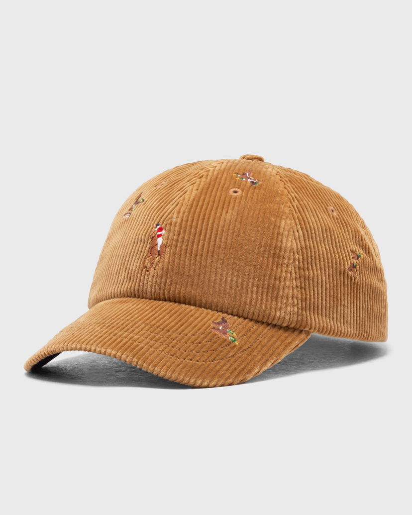 Keps Polo by Ralph Lauren Embroidered Corduroy Baseball Cap Beige | 710979195001
