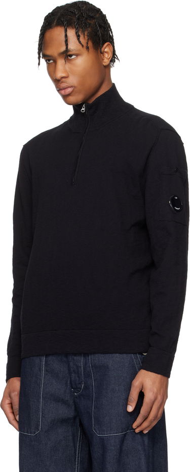 Sweater C.P. Company C.P. Company Half Zip Knit Sweater Svart | 18CMKN304A-110373A, 3