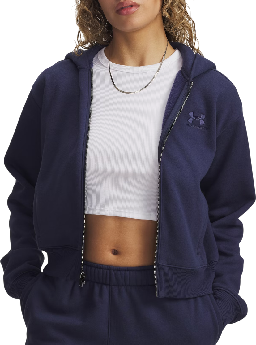 Sweatshirt Under Armour Icon Vida Fleece Hoodie Mörkblå | 6003674-403