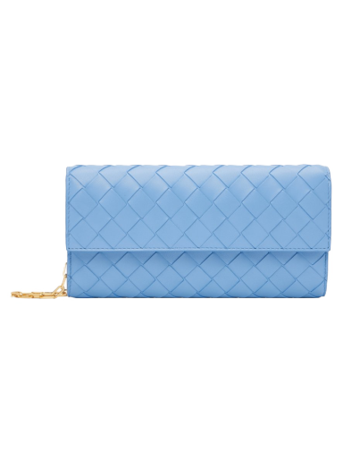 Plånbok Bottega Veneta Chain Wallet Blå | 741892 VCPP3