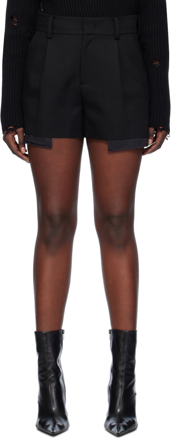 Shorts We11done We11done Layered Shorts Svart | WD-PT0-24-201-M-BK