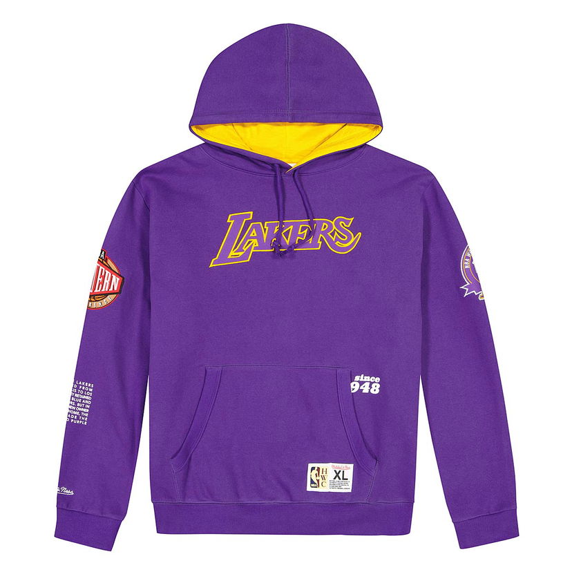 Sweatshirt Mitchell & Ness NBA LA Lakers Team Origins Fleece Hoodie Purple - Purpur | FPHD4849-LALYYPPPPURP