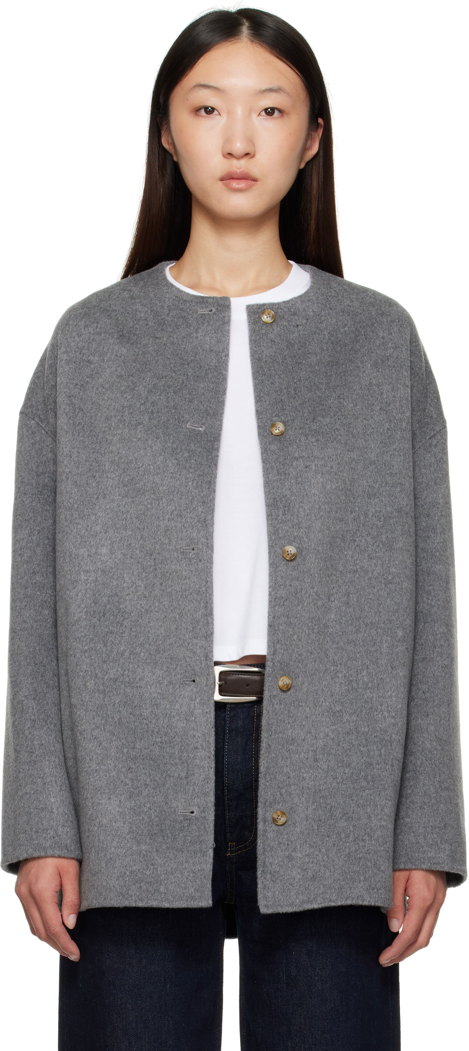 Rockar Loulou de Saison Loulou de Saison Dunne Wool Short Coat Grå | DUNNE, 0