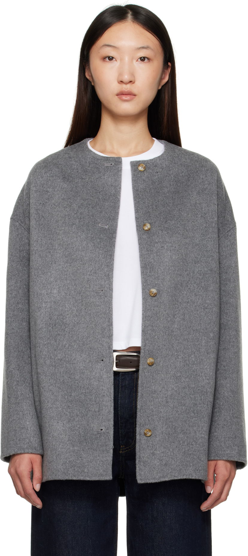 Rockar Loulou de Saison Loulou de Saison Dunne Wool Short Coat Grå | DUNNE