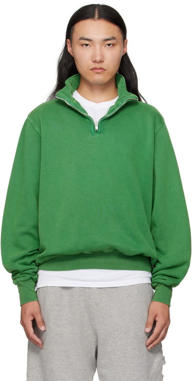 Sweatshirt LES TIEN Les Tien Heavyweight Banded Yacht Sweatshirt Grön | CF-1114-PD, 0