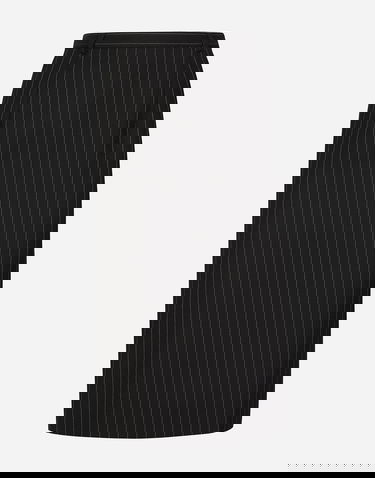 Kjol Dolce & Gabbana Pinstripe Wool Calf-length Skirt Flerfärgad | F4CXUTFR21XS8052, 0