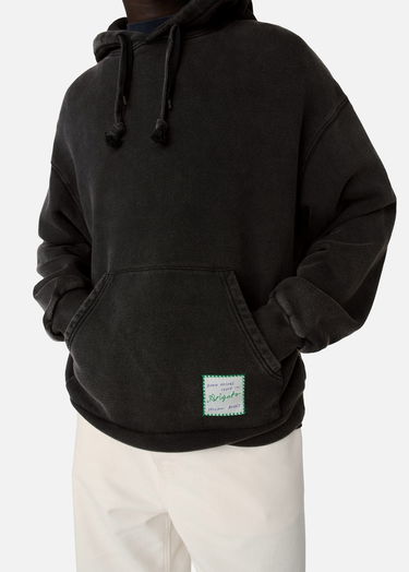 Sweatshirt AXEL ARIGATO Washed Effect Hoodie with Patch Svart | A2993001, 5