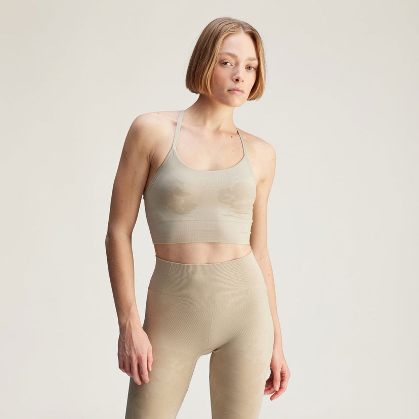Behå adidas Performance adidas by Stella McCartney TrueStrength Seamless Yoga Bra Beige | JI5202