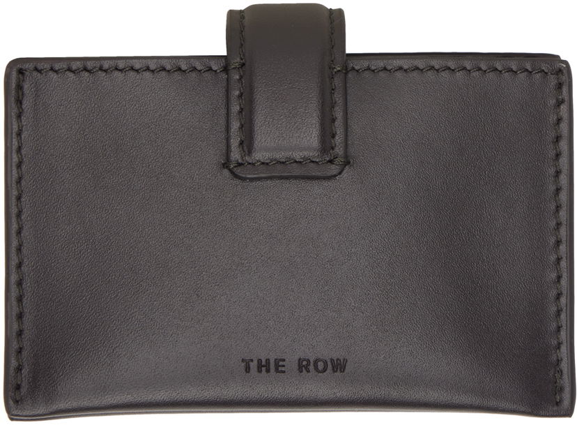 Plånbok The Row Leather Multi Card Holder Svart | W1335-L60