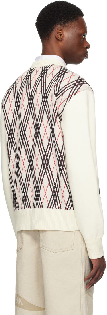 Sweater Burberry Burberry Argyle Check Wool Blend Sweater Vit | 8110554, 2