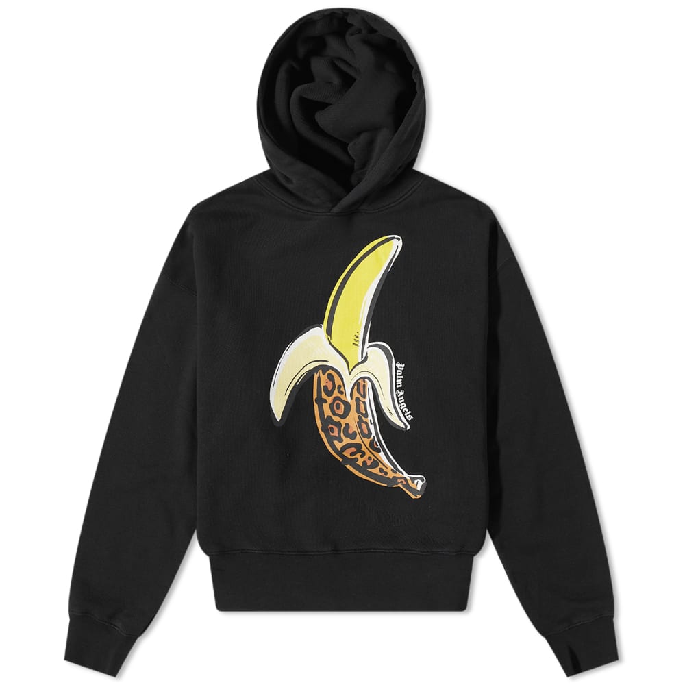 Sweatshirt Palm Angels Banana Popover Hoody Svart | PMBB058F22FLE0091018, 0