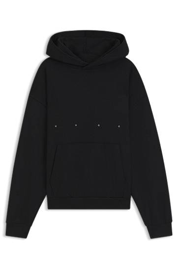 Sweatshirt BOSS HUGO x apoh Oversized-Fit Cotton Terry Hoodie Svart | 50545997, 0