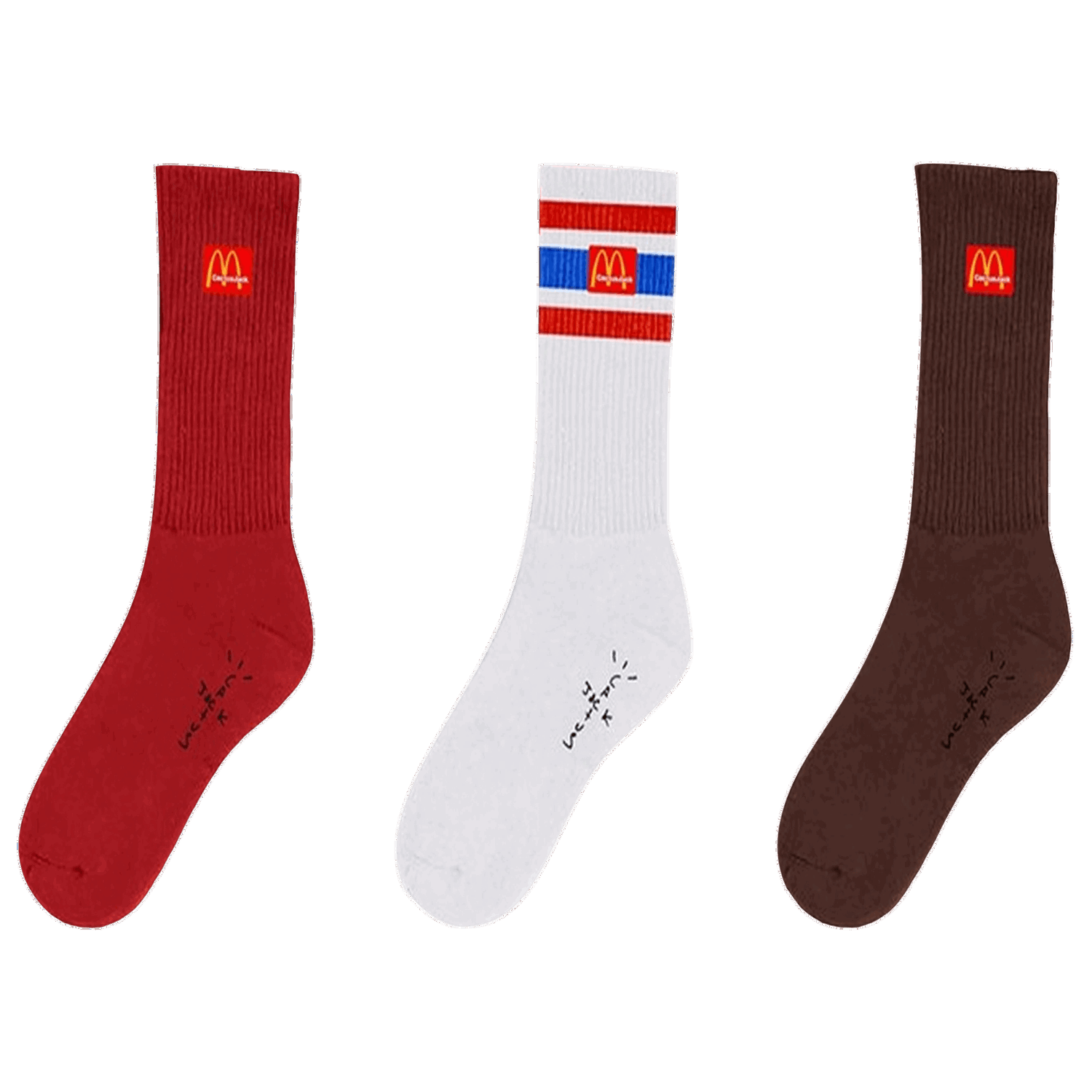 Underkläder och strumpor Cactus Jack by Travis Scott McDonalds x Arches Sock Pack Flerfärgad | CJMD AS77 MULT, 0