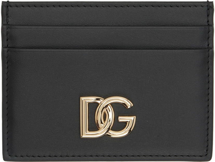 Plånbok Dolce & Gabbana Black 'DG' Card Holder Svart | BI0330 AW576