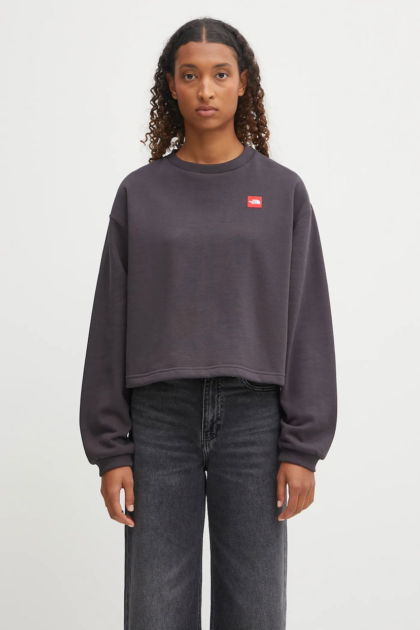 Sweatshirt The North Face The North Face Redbox Cropped Sweatshirt Grå | NF0A8EFY0SA1