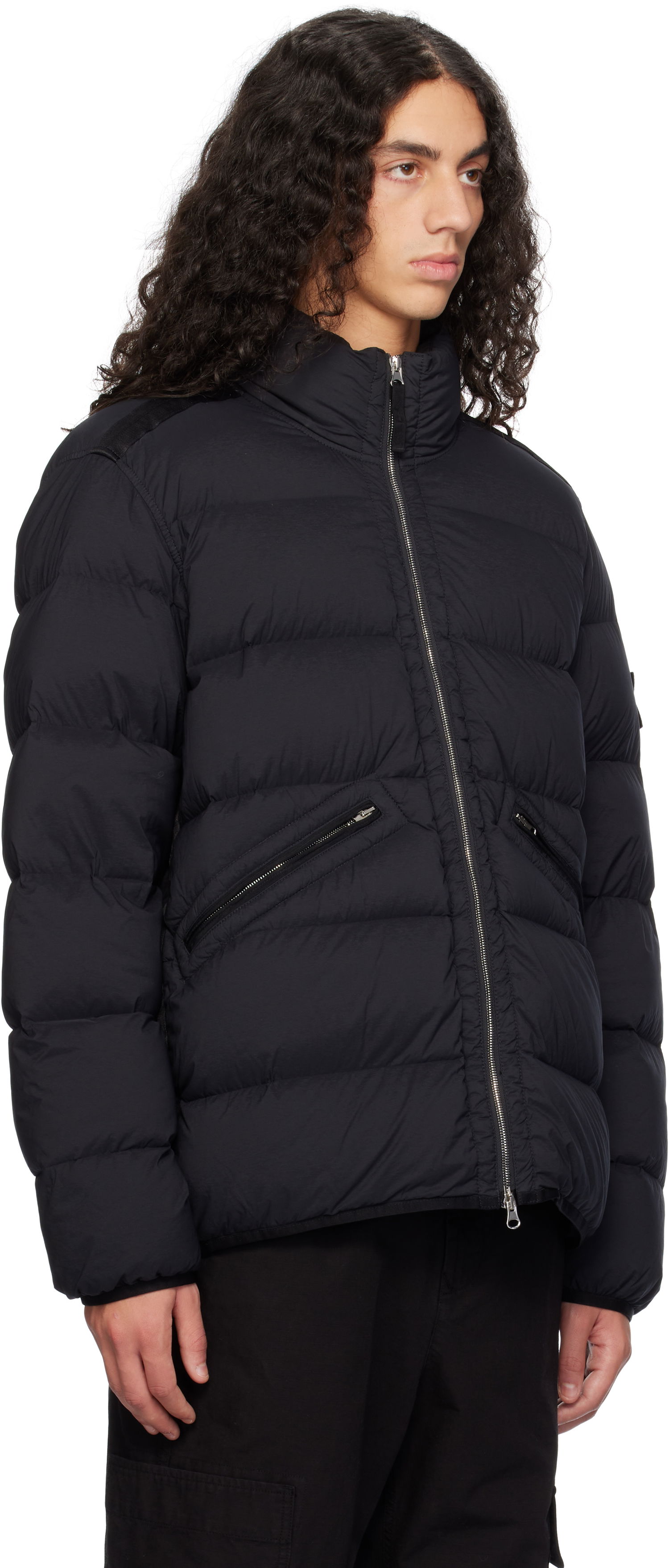 Pufferjacka Stone Island Stone Island Seamless Tunnel Nylon Down Jacket Svart | 811543028, 1