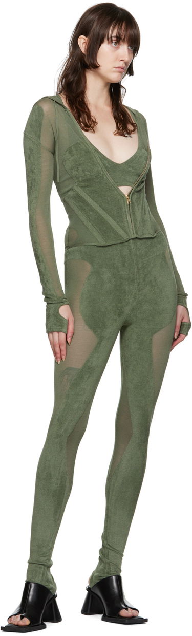 Damasker Dion Lee Chenille Leggings Grön | C7128P22, 3