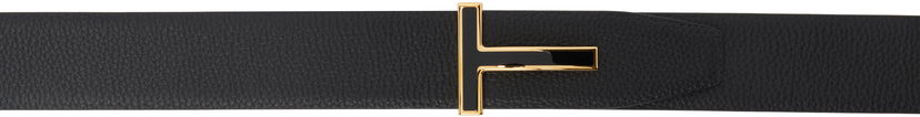 Bälten Tom Ford TOM FORD Grain Leather T Belt Svart | TB247-LCL237G