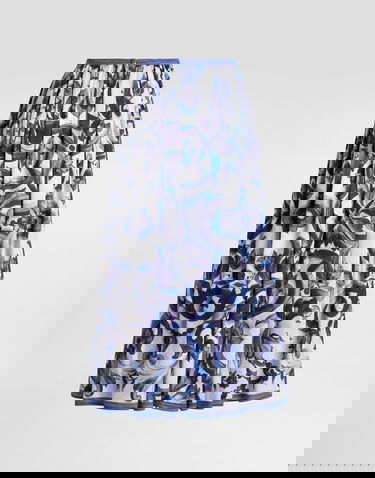 Kjol Dolce & Gabbana Majolica-print Long Cotton Satin Skirt Flerfärgad | I4O19WHS5T2HA3TN, 1