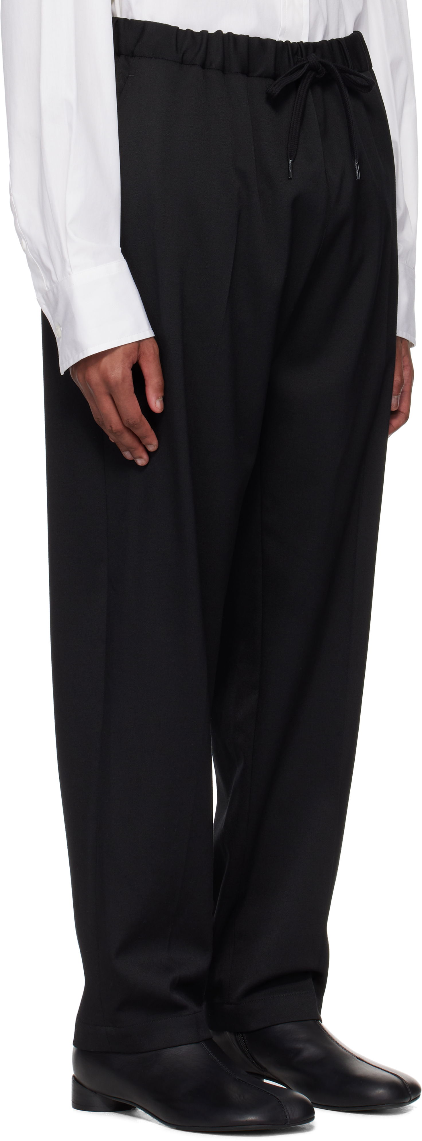 Byxor Maison Margiela Wool Trousers Svart | SH0KA0023 M35153, 1