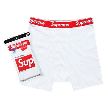 Boxare Supreme Hanes x Supreme Boxer Briefs (4 Pack) Vit | 99HAA36 WHITE, 0