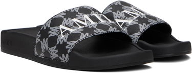 Sneakers och skor AMIRI MA Quad Canvas Slides Svart | AMFOSL1006, 3