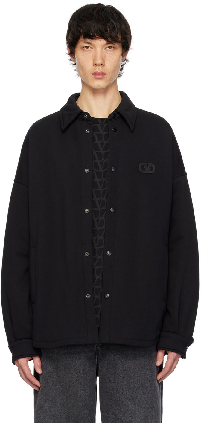 Skjorta Valentino Padded Shirt Svart | 4V3MM00F9V7
