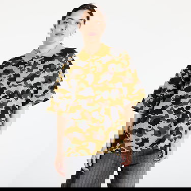 Polotröja BAPE A BATHING APE 1St Camo Jacquard Relaxed Fit Polo Shirt Gul | 001POL301303MYEL, 0