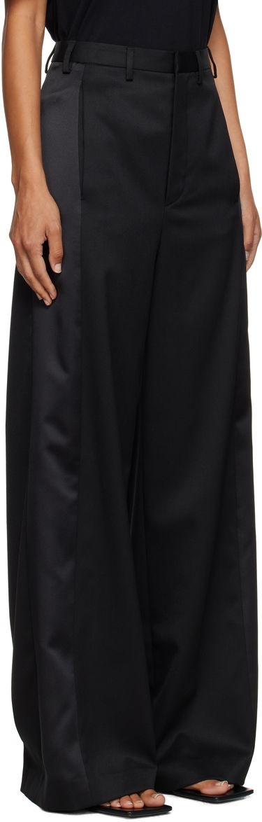 Byxor Maison Margiela MM6 Maison Margiela Tailored Wool Wide-Leg Trousers Svart | S52KA0541 S47848, 1