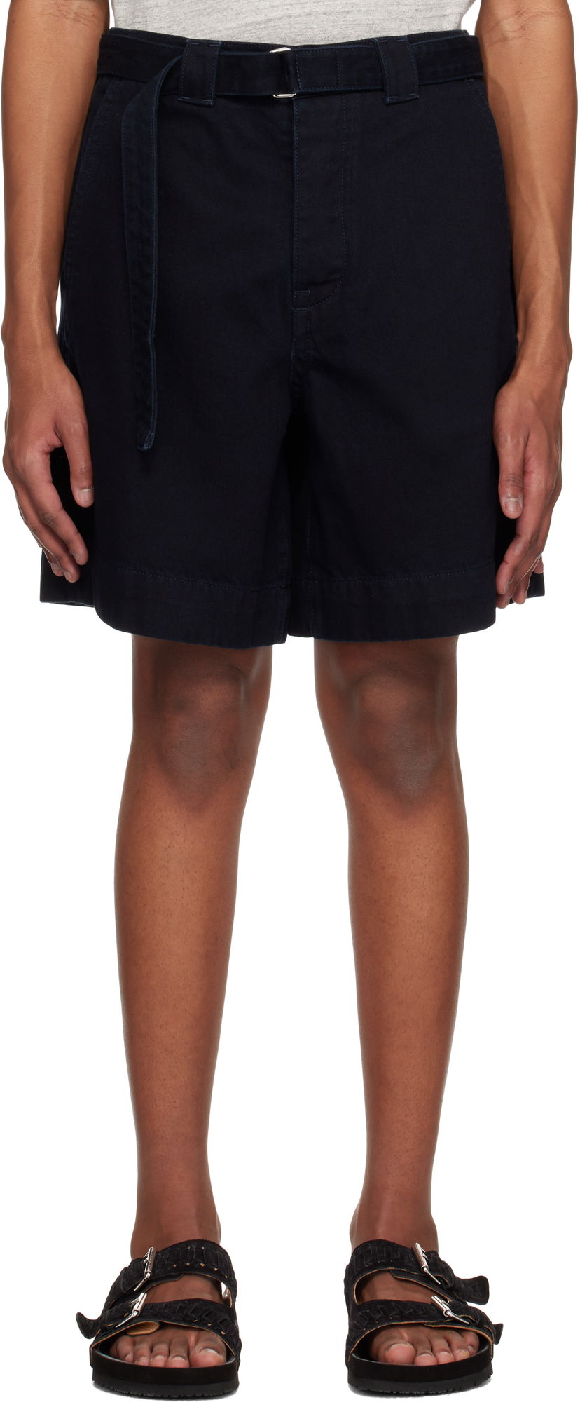Shorts Róhe Relaxed Utility Shorts Mörkblå | 314-31-071