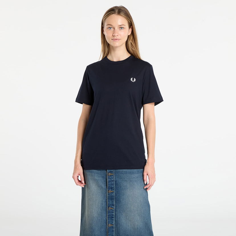 T-shirt Fred Perry Fred Perry Crew Neck T-Shirt Mörkblå | M1600V 608