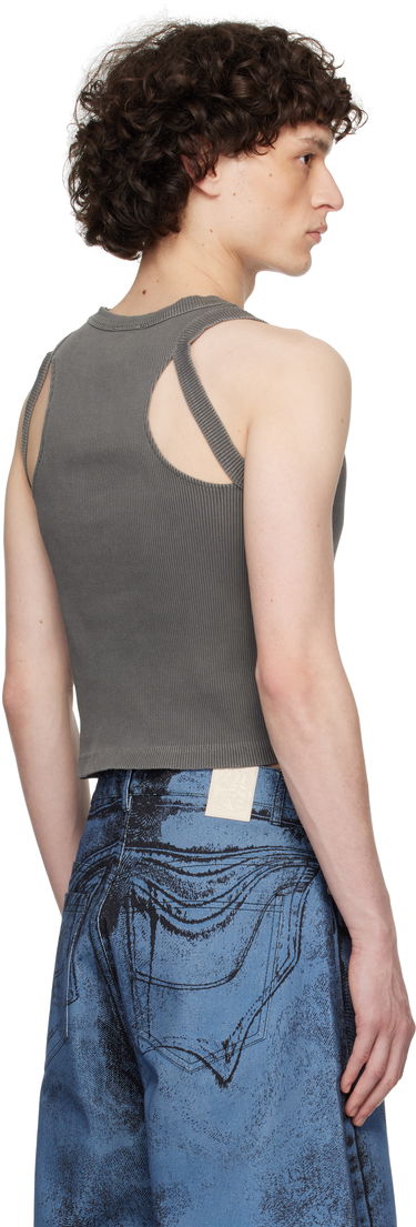 Linne Camper Camperlab Ribbed Cutout Tank Top Grå | AU00030-001, 2