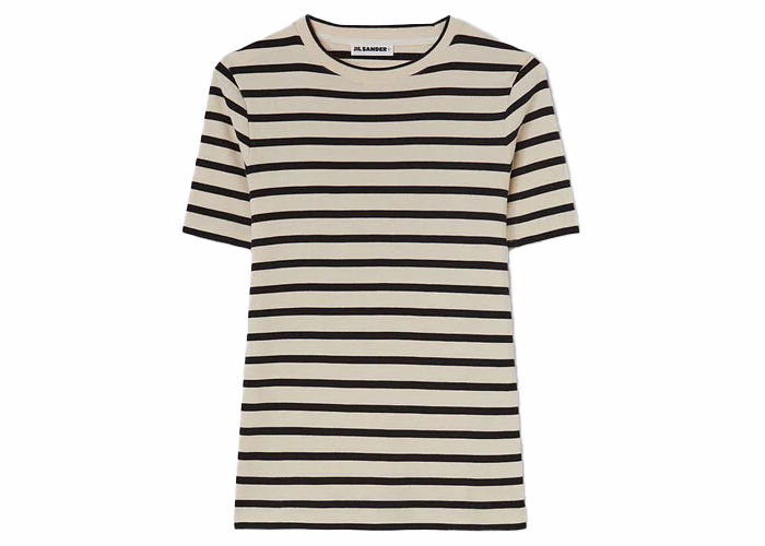 T-shirt Jil Sander Stripe Cotton T-Shirt Beige | J40GC0111 J46497 080