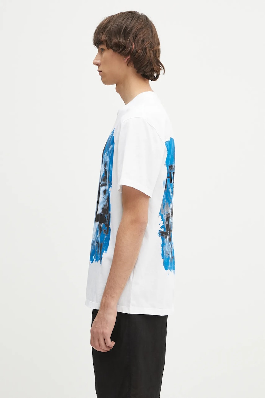 T-shirt Helmut Lang Helmut Lang Scribble Graphic T-Shirt Vit | P02HM509, 1