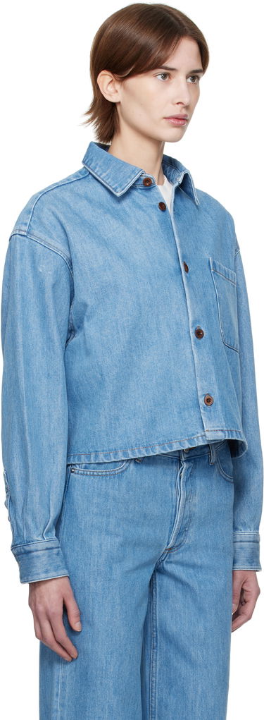Skjorta A.P.C. A.P.C. Samantha Denim Overshirt Blå | COHEQ-F02895, 1