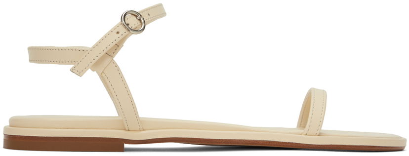 Tillbehör Aeyde Aeyde Nettie Leather Sandals Beige | A11-FS-TATD08FL-123-100-007