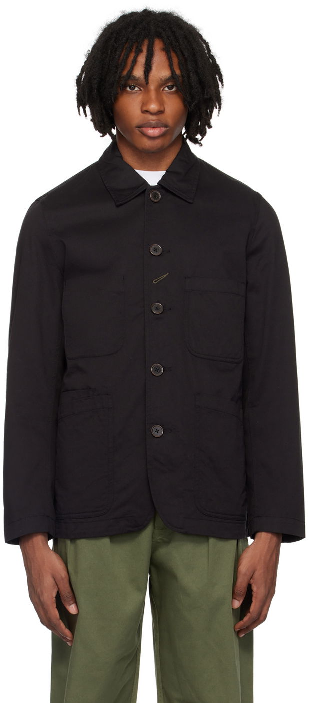 Jacka Universal Works Universal Works Patch Pocket Jacket Svart | 00102