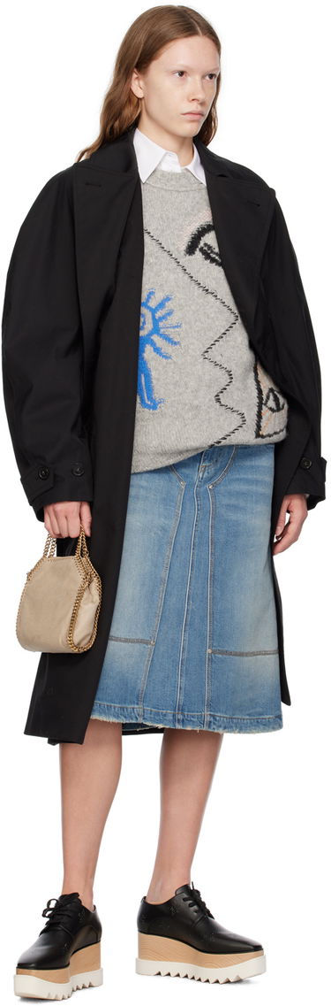 Trenchcoat Stella McCartney Stella McCartney Belted Trench Coat Svart | 6700203CU403, 3