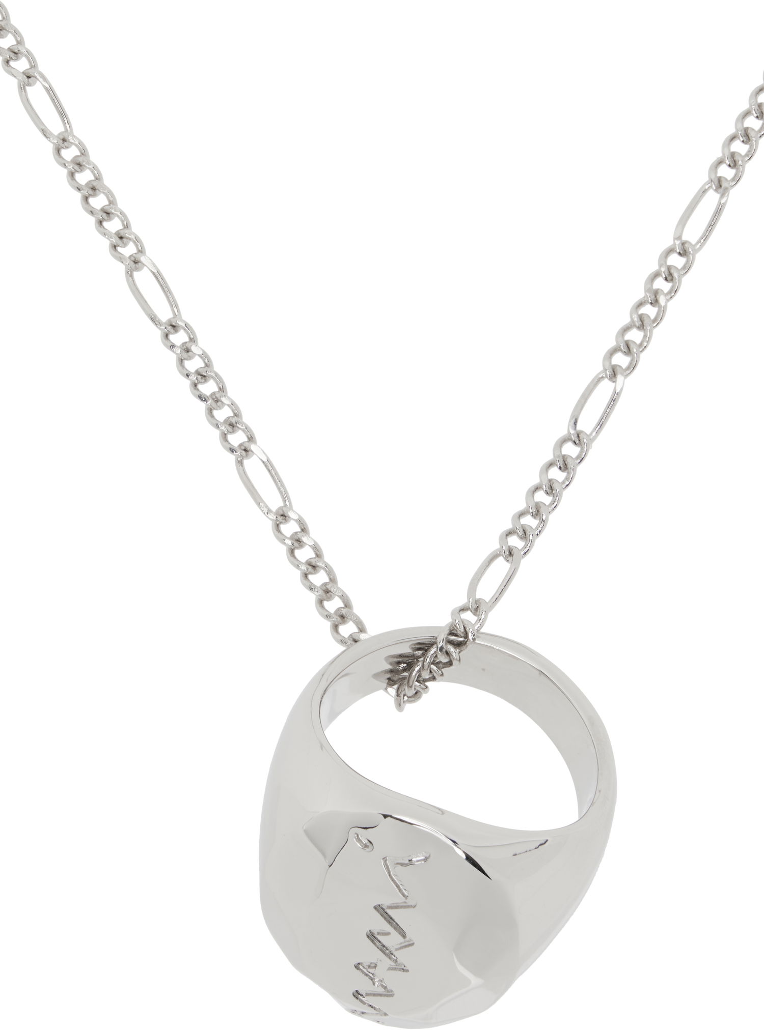 Halsband Marni Marni Ring Pendant Necklace Metallisk | COZB0131A0 M2000, 1